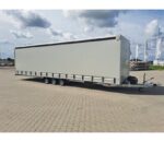 Remorque porte-voitures STIM avec rideau coulissant, PTAC 3500 kg, avec treuil électrique