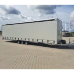 Remorque porte-voitures STIM avec rideau coulissant, PTAC 3500 kg, avec treuil électrique