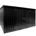 Conteneur de stockage 4 x 2 mètres – avec double porte grand coté