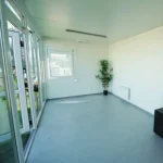 Container 6×3 Meter mit Glaswand Ral 7016 – Bild 5