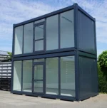 Container 6×3 Meter mit Glaswand Ral 7016 – Bild 4