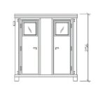 Conteneur Sanitaire SS1 neuf avec 2 WC et 2 Lave-mains – Image 8