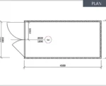Conteneur 15 pied avec installation électrique,grilles d'aération et verrou clef – Image 5