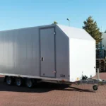 Remorque porte-voitures Vezeko Race Master H210cm 3,5t  Treuil électrique  Argent