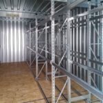 Conteneur de stockage de pneus XXL  H 2445 x L 4100 x P 6300 mm  Porte à un vantail en façade – Image 2