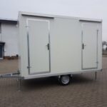 Remorque Sanitaire avec toilette double 3,50x2M 750KG