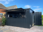 Container bar pliable 4 × 2 mètres noir RAL 9005 – Image 5