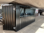 Container bar pliable 4 × 2 mètres noir RAL 9005 – Image 2