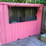 Container bar pliable 3 x 2 METER XL Rose RAL 3014