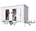 Remorque sanitaire 3 WC 2 urinoirs 2 lavabos