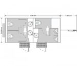 Remorque sanitaire 3 WC 2 urinoirs 2 lavabos – Image 2