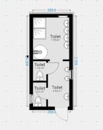 Conteneur sanitaire 6,06 × 2,44 m – 2 douches, 2 WC, 2 urinoirs, 5 lavabos – Image 14
