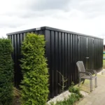 Conteneur démontable noir 6 x 2 mètres – avec double porte sur le côté 6 mètres – Image 5