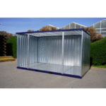 Abri de Jardin 4 x 2 mètres ouvert sur le côté long 16ft RAL5011 – Image 5