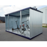 Abri de Jardin 4 x 2 mètres ouvert sur le côté long 16ft RAL5011 – Image 7